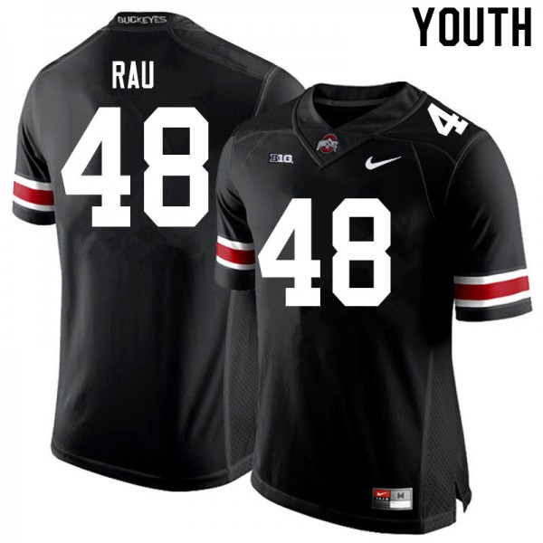 Ohio State Buckeyes #48 Corey Rau Youth NCAA Jersey Black OSU933559